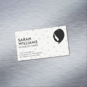 Polka Dot Glitzer | Frauenhair Magnetische Visitenkarte (Beispiel)