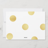 POLKA DOT GOLD | FERIENFOTOKARTE FEIERTAGSKARTE (Rückseite)