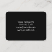 Polka Dot Gold Muster Visitenkarte (Rückseite)