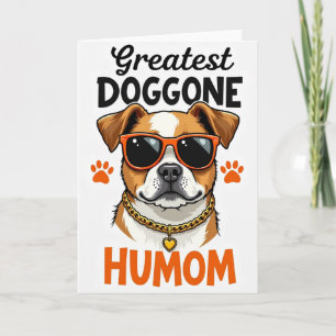 Polka Dot Greatest Dog Mom Karte