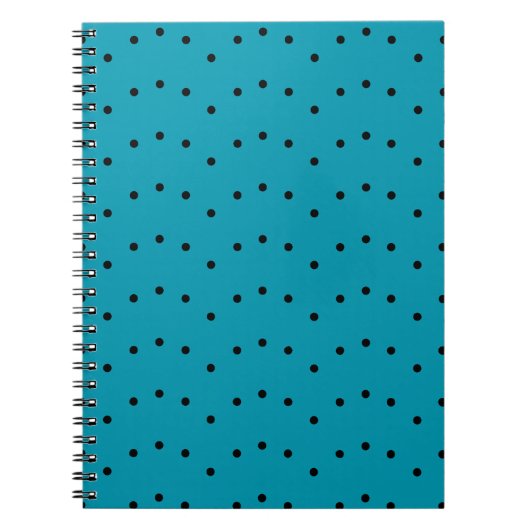 Polka Dot Green Blue Pattern Notizblock (Vorderseite)