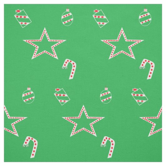 Polka Dot Green Christmas Fabrics Stoff (Muster)