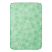 Polka dot green tones retro sechziger Jahre Badematte (Vorderseite Vertikal)