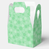 Polka dot green tones retro sechziger Jahre Geschenkschachtel (Geöffnet)