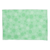 Polka dot green tones retro sechziger Jahre Kissenbezug (Vorderseite)