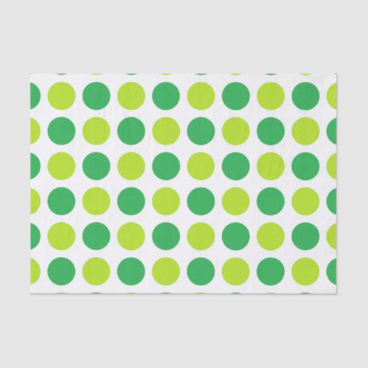 Polka-Dot-Grüntöne Seidenpapier (Vorderseite)