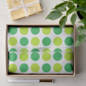 Polka-Dot-Grüntöne Seidenpapier (Geschenk)
