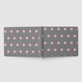 Polka Dot Guest Book (Dark Gray & Soft Pink) Gästebuch (Voll)