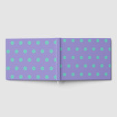 Polka Dot Guest Book (Lavender & Aqua) Gästebuch (Voll)