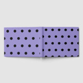 Polka Dot Guest Book (Lavender & Black) Gästebuch (Voll)