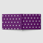 Polka Dot Guest Book (Plum & Silver) Gästebuch (Voll)