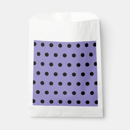 Polka Dot Gunst Bags (Lavendel & Black) Geschenktütchen (Vorderseite)