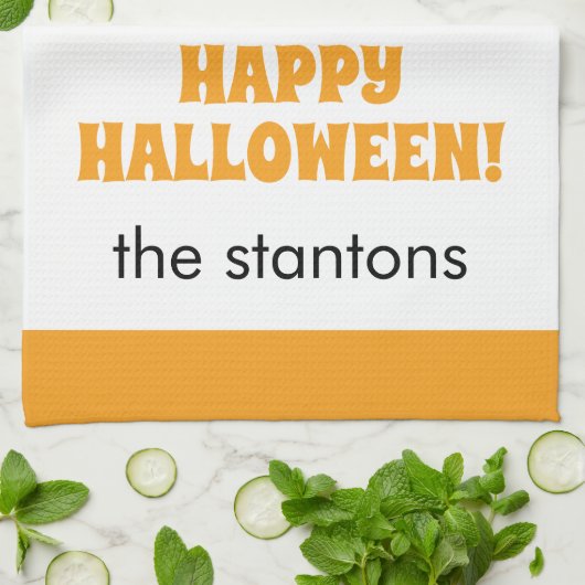 Polka Dot Halloween Hexenküche Handtuch (Gefaltet)