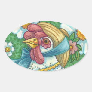 POLKA DOT HAND, KIKENSTECKER Oval, Blatt Ovaler Aufkleber