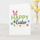 Polka Dot Happy Easter Card Karte (Gelbe Blume)