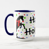 Polka Dot Heart Horses (Holiday) Tasse (Links)