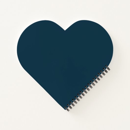 Polka Dot Heart Notebook (Midnight Blue & Pink) Notizblock (Rückseite)