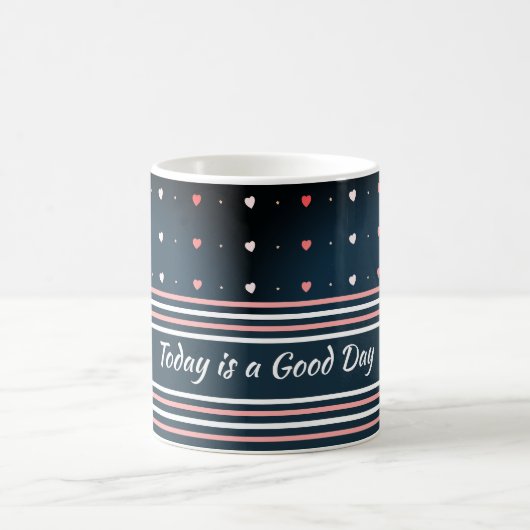 Polka dot heart pattern Coffee Tasse (Mittel)