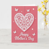 Polka Dot Heartfelt Card Karte (Gelbe Blume)
