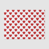 Polka Dot Hearts Seidenpapier (Vorderseite)