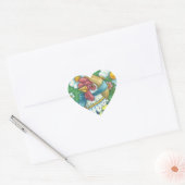 POLKA DOT HEN, CHICKEN STICKERS Herz, Blatt (Umschlag)