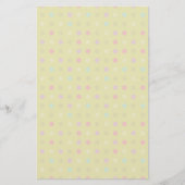 Polka-dot-Hintergrundmuster Briefpapier (Vorderseite)