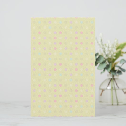 Polka-dot-Hintergrundmuster Briefpapier (Stehend Vorderseite)
