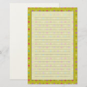 Polka-dot-Hintergrundmuster Briefpapier (Vorne/Hinten)