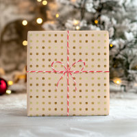 Polka Dot Imitats Gold Foil Blush Wrapping Paper