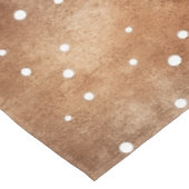 Polka-Dot in Coffee Brown und White (2) Tischdecke (Schrägansicht)