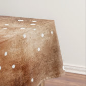 Polka-Dot in Coffee Brown und White (2) Tischdecke (Beispiel)