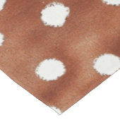 Polka-Dot in Coffee Brown und White Tischdecke (Schrägansicht)