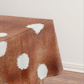 Polka-Dot in Coffee Brown und White Tischdecke (Beispiel)