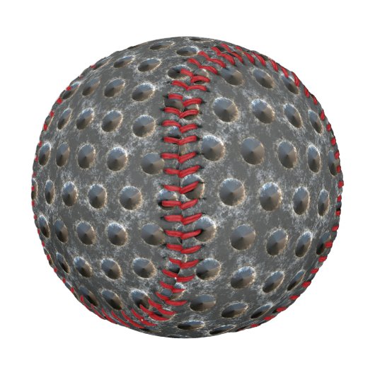 Polka Dot Industrial Style Background anpassbar Baseball (Schrägansicht)