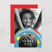 Polka Dot Inner Tube Sommerkids Vielen Dank Dankeskarte (Vorne/Hinten)