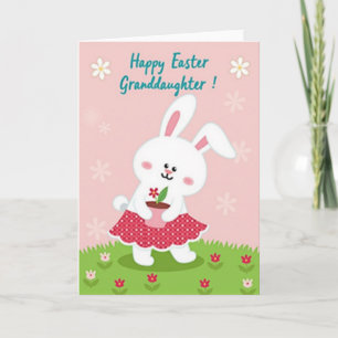 Polka Dot Kaninchen Frühlingskarte Karte