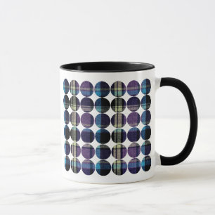Polka Dot Kariert (dunkel) Tasse
