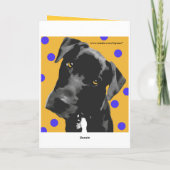 Polka Dot Karte (Rückseite)