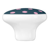 Polka Dot Keramik Knob (Mitternachtsblau und Soft  Keramikknauf (Seitenansicht)