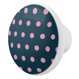 Polka Dot Keramik Knob (Mitternachtsblau und Soft  Keramikknauf