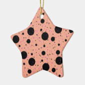 Polka Dot Keramik Star Ornament (Links)