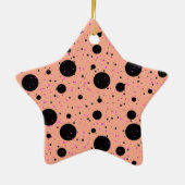 Polka Dot Keramik Star Ornament (Hinten)