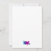 Polka Dot Kid Birthday Einladung (Rückseite)