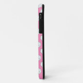 Polka Dot Kitty Pink und White Cat Gesicht Muster Case-Mate iPhone Hülle (Hinten/Links)