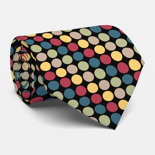 Polka Dot Krawatte (Gerollt)