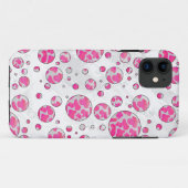 Polka Dot Kuh Rosa und Weiß Case-Mate iPhone Hülle (Rückseite (Horizontal))