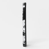 Polka Dot Kuw Schwarz-Weiß-Print Case-Mate iPhone Hülle (Hinten/Links)