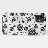 Polka Dot Kuw Schwarz-Weiß-Print Case-Mate iPhone Hülle (Rückseite (Horizontal))