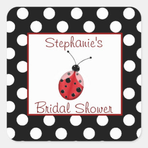 Polka Dot & Ladybug Brautparty Sticker