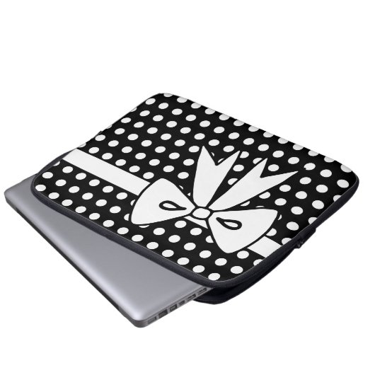 Polka Dot Laptop Computergehäuse Geschenk Laptopschutzhülle (Vorne Knopf)